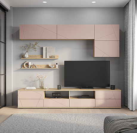 Гостиная Камелия ГС-01 шарли пинк