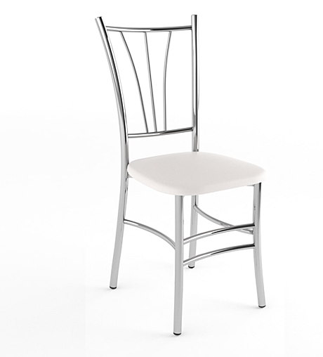 Стул Трилогия Белый 110 / Хром