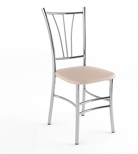 Стул Трилогия Бежевый 120 / Хром