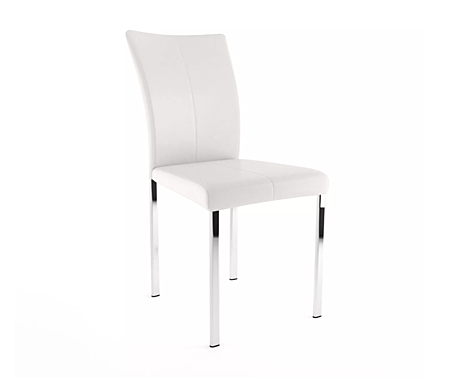Стул Герцог Белый 110 / Хром