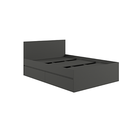 Кровать с ящ. К1.4М Мадера графит