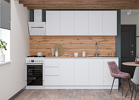 Кухонный гарнитур Мори 2.0 белый